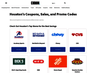 coupons.chron.com screenshot
