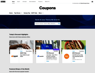 coupons.nine.com.au screenshot