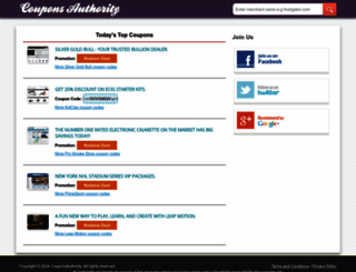 couponsauthority.com screenshot