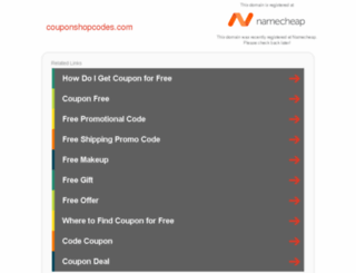 couponshopcodes.com screenshot