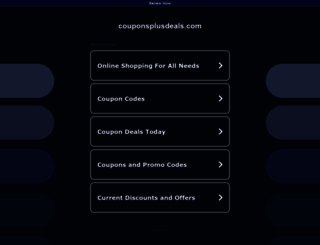 couponsplusdeals.com screenshot