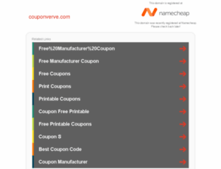 couponverve.com screenshot