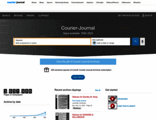 courier-journal.newspapers.com screenshot