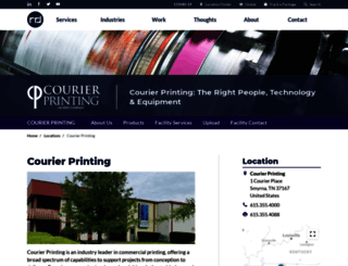 courierprinting.com screenshot
