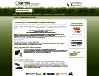 courroie-motoculture.com screenshot