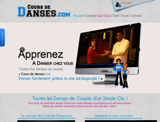 cours-de-danses.com screenshot