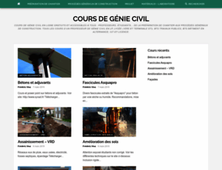 cours-genie-civil.com screenshot