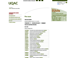 cours.uqac.ca screenshot