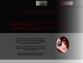 courscapesthetique.fr screenshot
