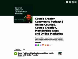 coursecreatorcommunitypodcast.buzzsprout.com screenshot