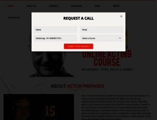 courses.actorprepares.net screenshot