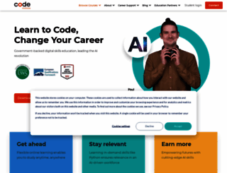 courses.codeinstitute.net screenshot