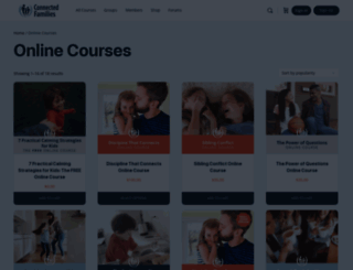 courses.connectedfamilies.org screenshot