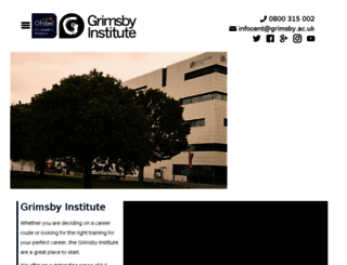 courses.grimsby.ac.uk screenshot