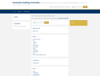 courses.humanityhealing.net screenshot