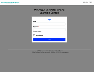 courses.nyiad.edu screenshot
