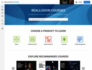 courses.reallusion.com screenshot
