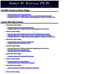 courses.teresco.org screenshot