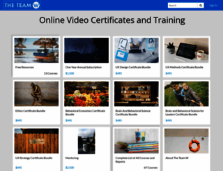 courses.theteamw.com screenshot