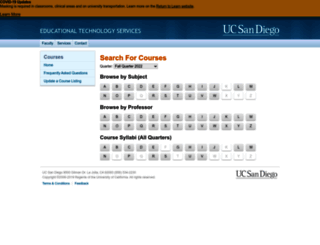 courses.ucsd.edu screenshot