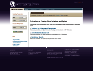 courses.uww.edu screenshot