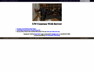 courses.washington.edu screenshot