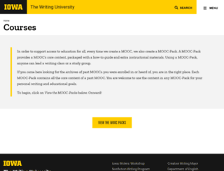 courses.writinguniversity.org screenshot
