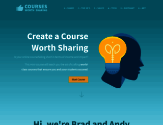 coursesworthsharing.com screenshot