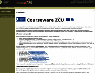 courseware.zcu.cz screenshot