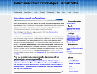 coursmaths.com screenshot