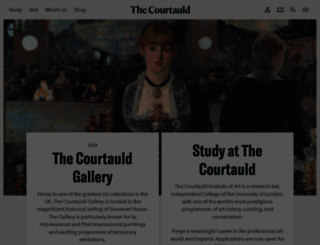courtauld.ac.uk screenshot