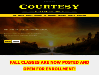 courtesydrivingschool.com screenshot
