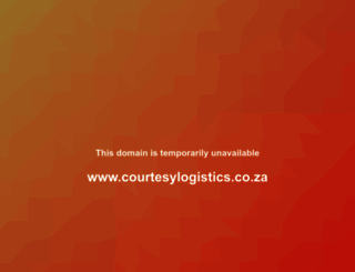 courtesylogistics.co.za screenshot