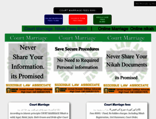 courtmarriage.pk screenshot