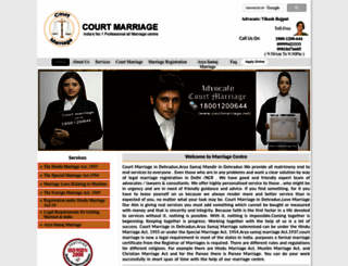courtmarriagedehradun.com screenshot