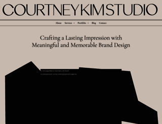 courtneykimstudio.com screenshot
