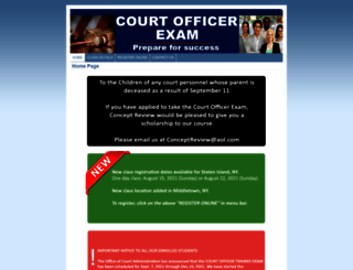 courtofficerexam.com screenshot