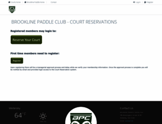 courts.brooklinepaddle.com screenshot