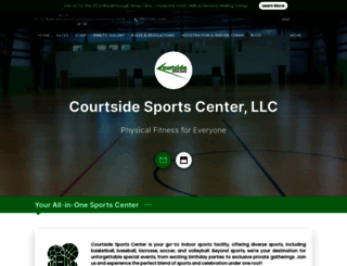 courtsidesportscenter.com screenshot