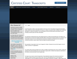 courttranscripts.ca screenshot