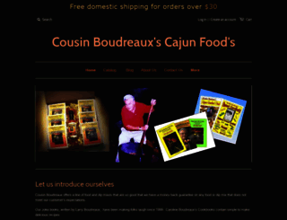 cousin-boudreauxs.myshopify.com screenshot