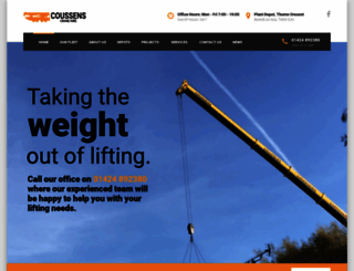 coussenscranes.co.uk screenshot