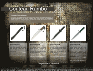couteau-rambo.fr screenshot