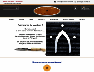 couteaux-nontron.fr screenshot