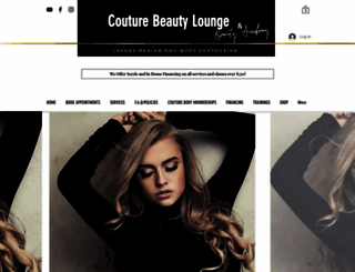 couturebeautylounge.com screenshot