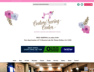 couturesewingcenter.com screenshot