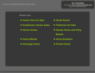 coveca-andalusianhorses.com screenshot
