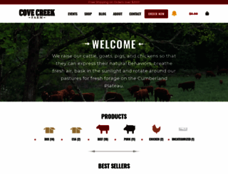 covecreekfarm.com screenshot