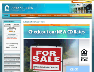 covenantbank.com screenshot
