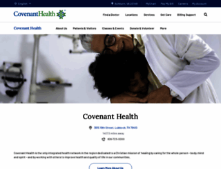 covenanthealth.org screenshot